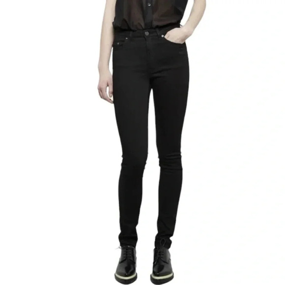 ACNE Studios Pin Black Signature Stretch Skinny Jeans - Picture 12 of 12